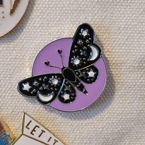 Celestial Moth Enamel Pin - Bundle 3+ pins for a discount.